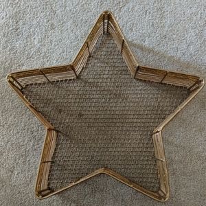 Pier 1 gold with beads metal basket